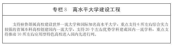 关于印发山东省“十三五”教育事业发展规划的通知 鲁政发〔2017〕33号